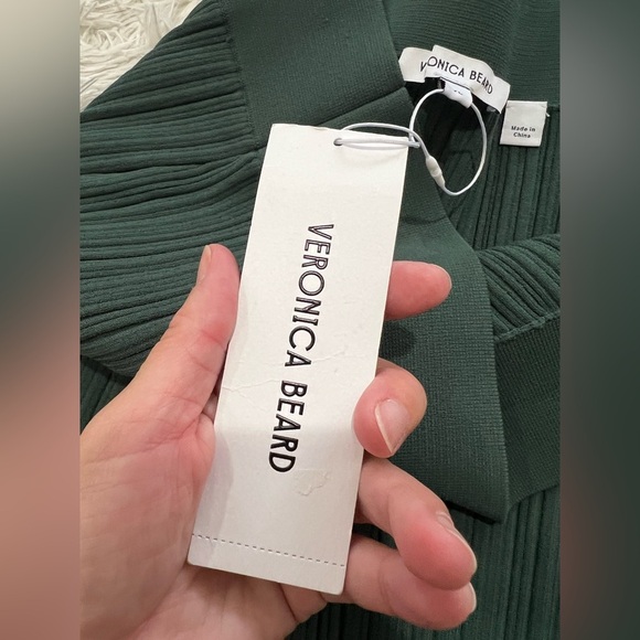 Veronica Beard Massaro Rib-Knit Pant - Size XL - NWT - forest green - Picture 7 of 10